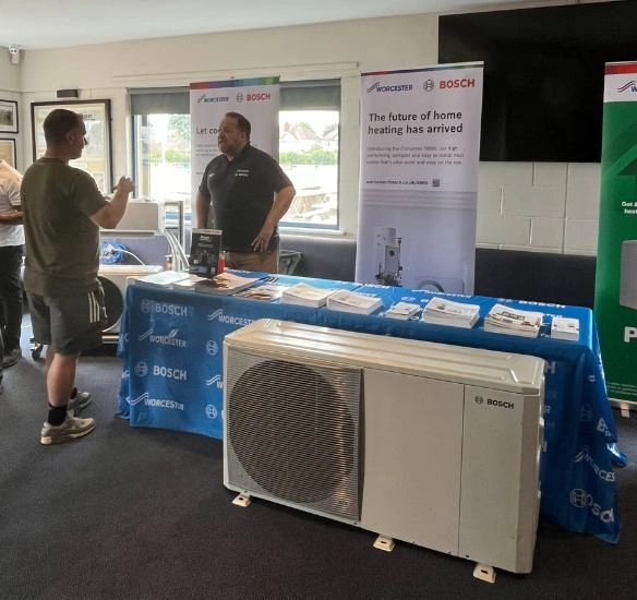 Heat pump stand at Kidderminster roadshow